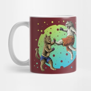 fighting cats Mug